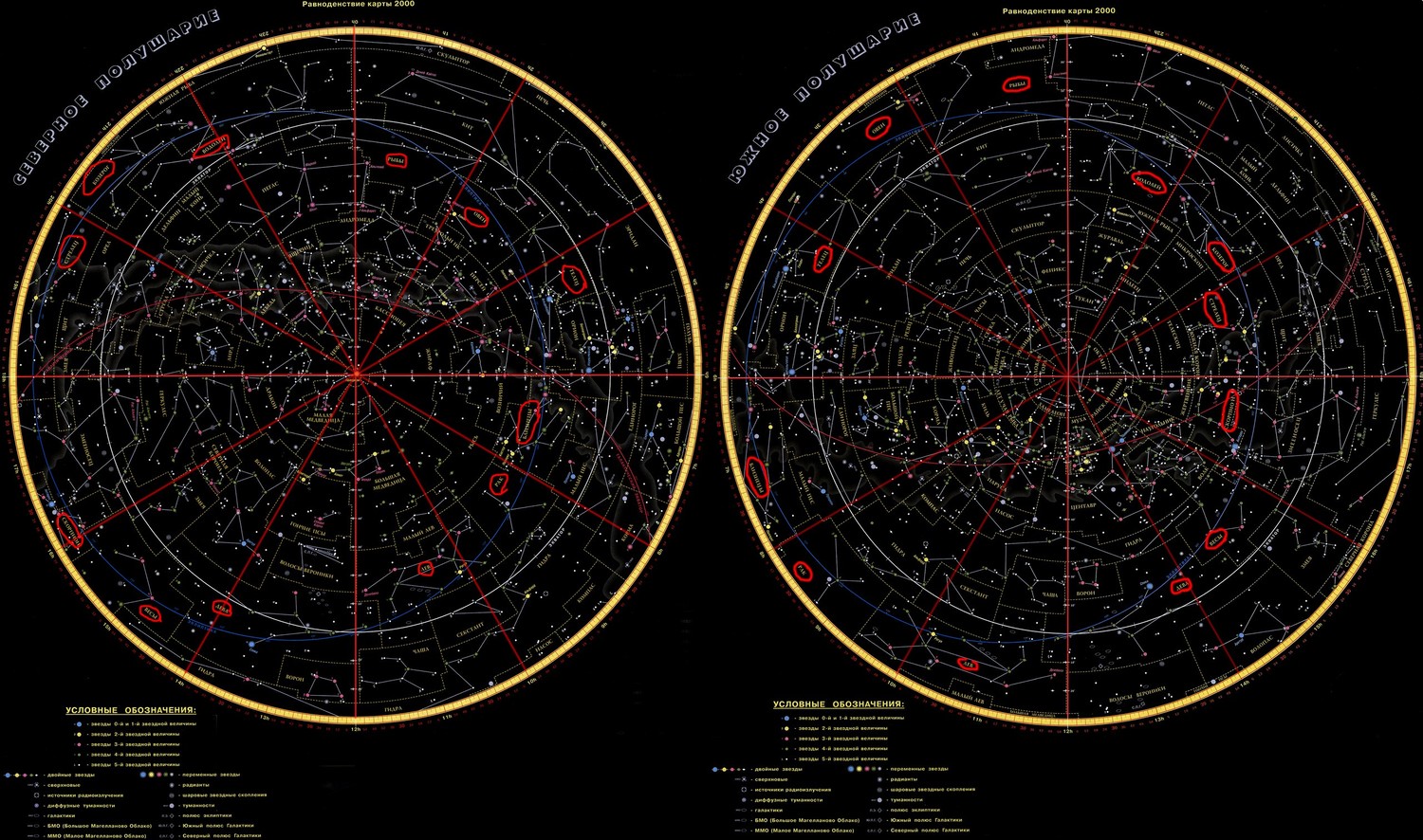 Карта звездного неба гороскоп